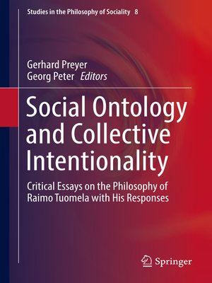 cover image of Social Ontology and Collective Intentionality